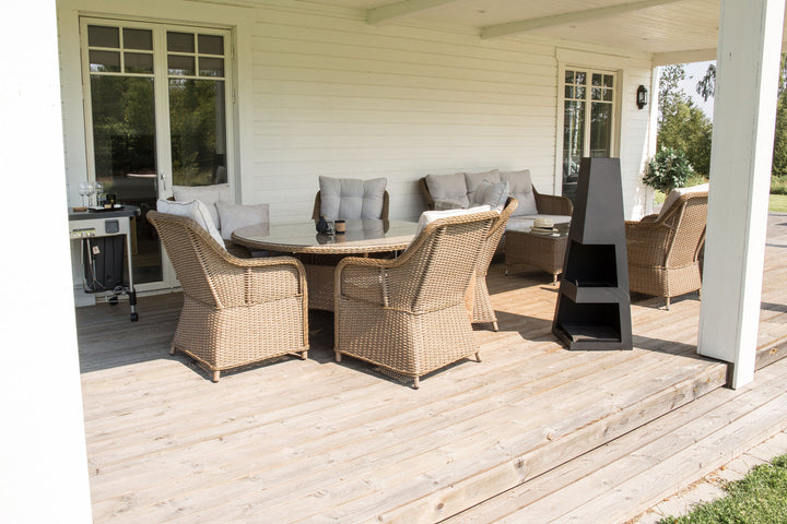 Venture Home Bastian Fire Basket - Black