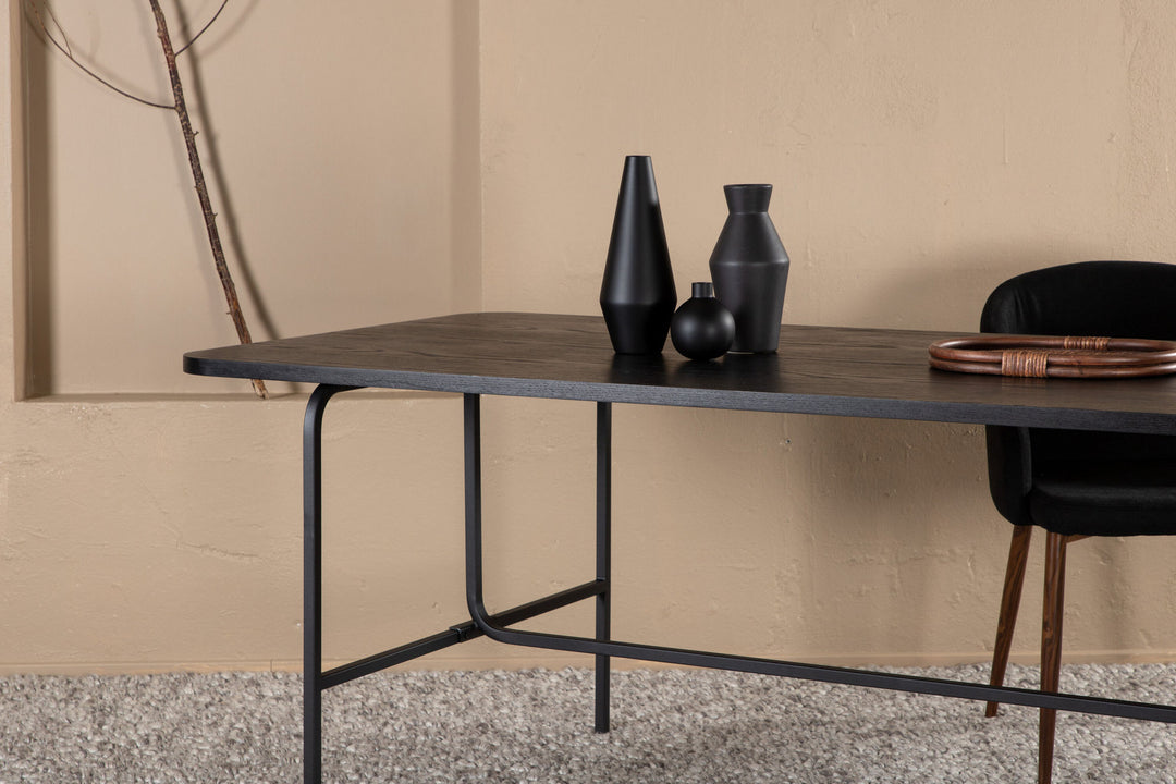 Venture Home Uno Dining Table - Black / Black Veneer