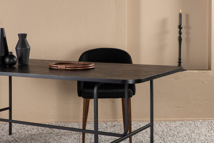 Venture Home Uno Dining Table - Black / Black Veneer