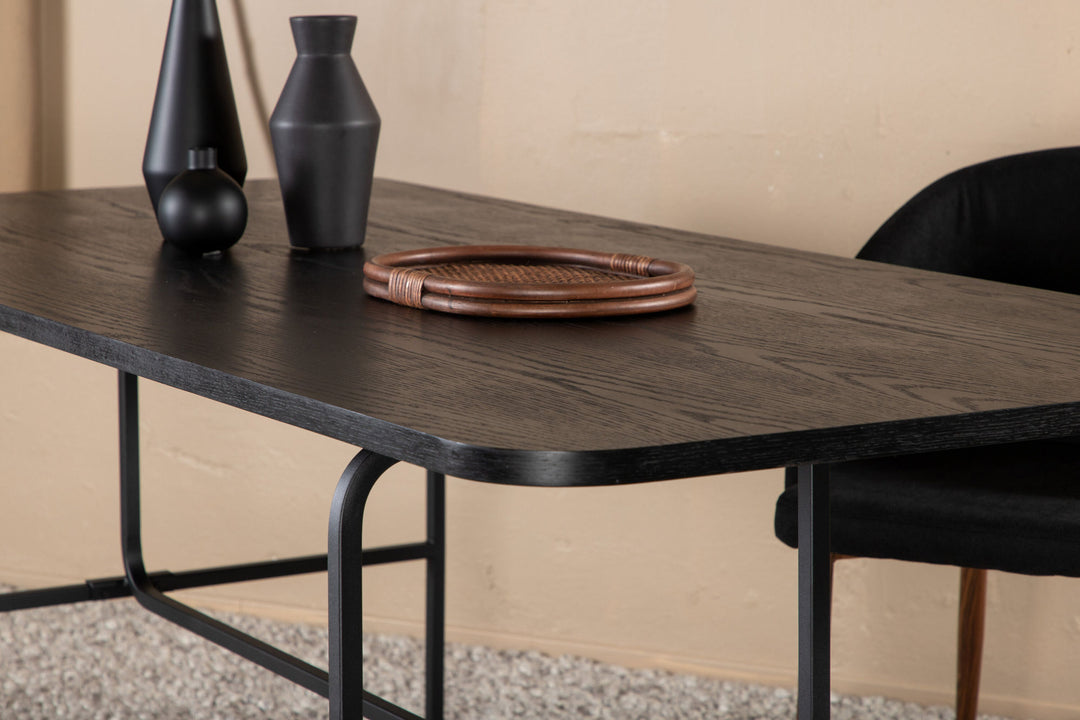 Venture Home Uno Dining Table - Black / Black Veneer
