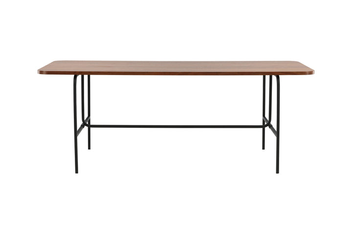 Venture Home Uno Dining Table - Black / Walnut Veneer