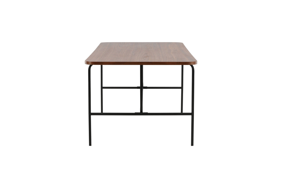 Venture Home Uno Dining Table - Black / Walnut Veneer