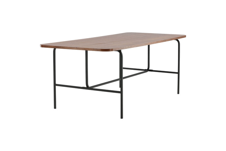 Venture Home Uno Dining Table - Black / Walnut Veneer
