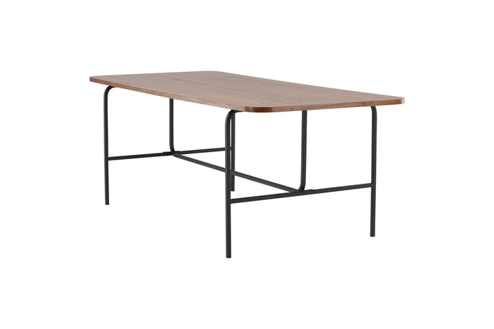 Venture Home Uno Dining Table - Black / Walnut Veneer