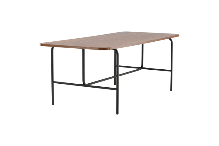 Venture Home Uno Dining Table - Black / Walnut Veneer