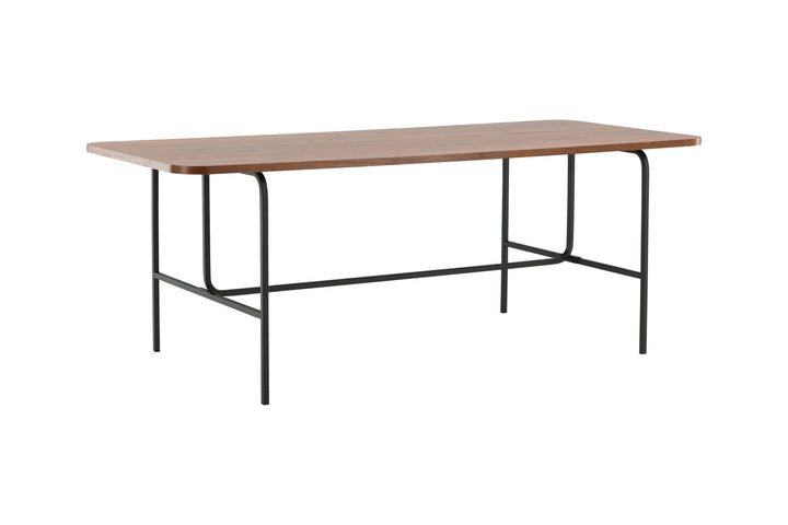 Venture Home Uno Dining Table - Black / Walnut Veneer