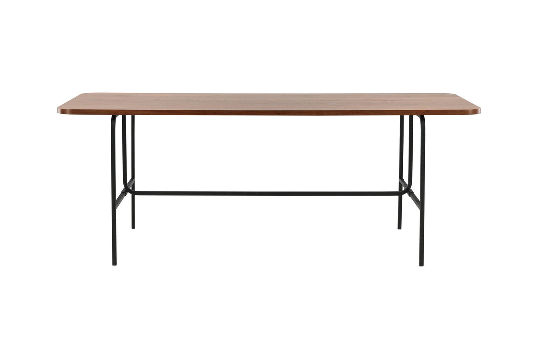 Venture Home Uno Dining Table - Black / Walnut Veneer