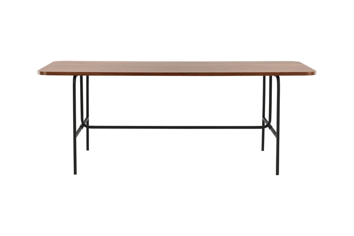 Venture Home Uno Dining Table - Black / Walnut Veneer