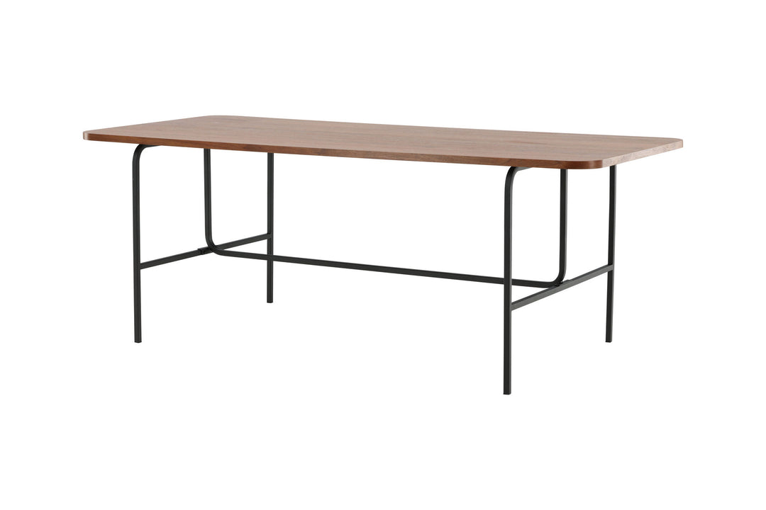 Venture Home Uno Dining Table - Black / Walnut Veneer