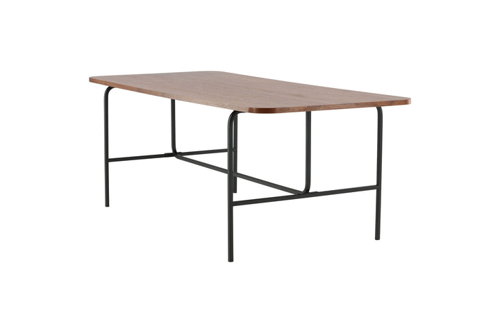Venture Home Uno Dining Table - Black / Walnut Veneer