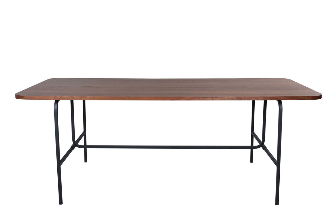 Venture Home Uno Dining Table - Black / Walnut Veneer