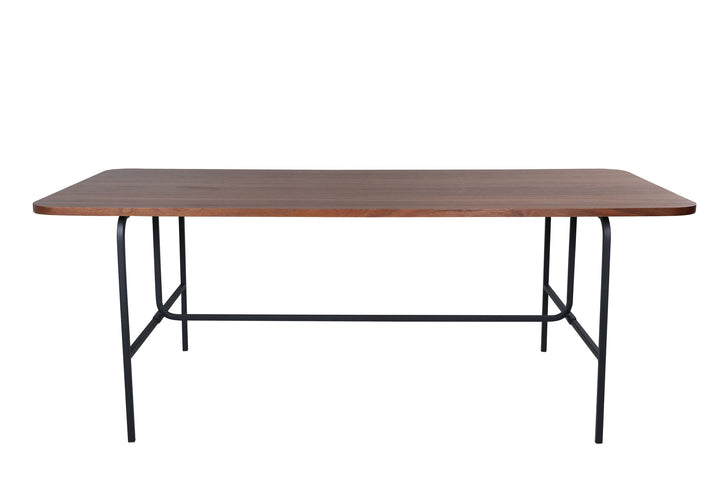 Venture Home Uno Dining Table - Black / Walnut Veneer
