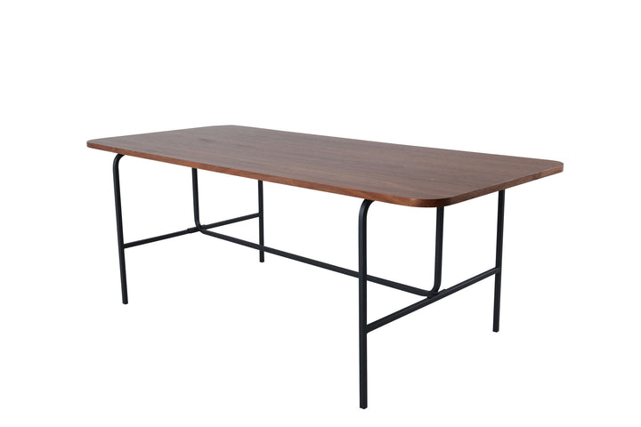 Venture Home Uno Dining Table - Black / Walnut Veneer