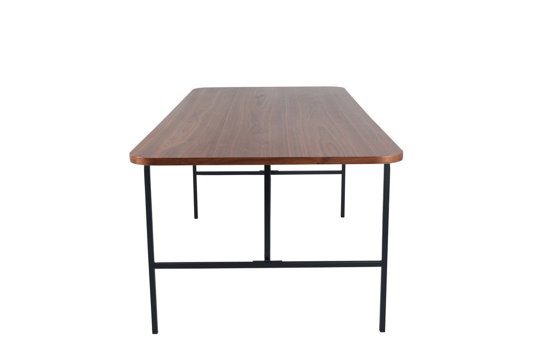 Venture Home Uno Dining Table - Black / Walnut Veneer