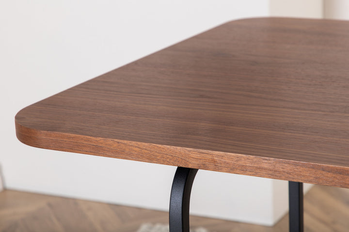 Venture Home Uno Dining Table - Black / Walnut Veneer