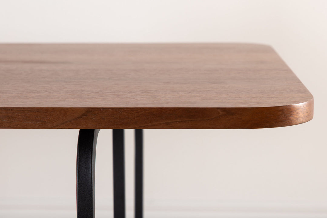 Venture Home Uno Dining Table - Black / Walnut Veneer