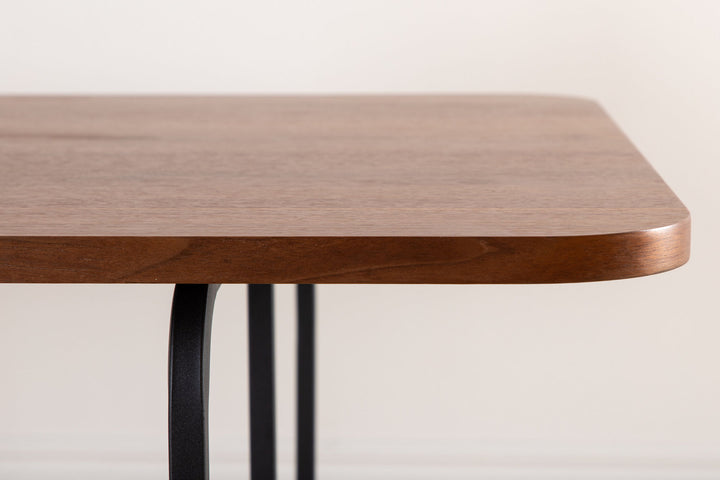 Venture Home Uno Dining Table - Black / Walnut Veneer