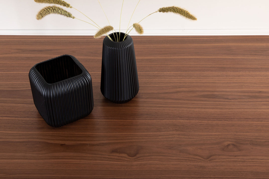 Venture Home Uno Dining Table - Black / Walnut Veneer