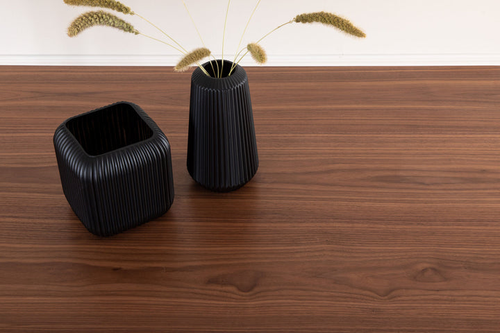 Venture Home Uno Dining Table - Black / Walnut Veneer