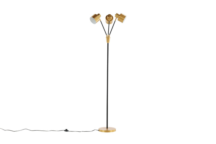 Venture Home Vifta -Floor Lamp - Black/Brass
