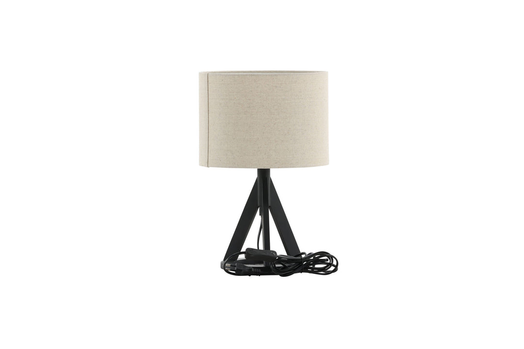 Venture Home Kona -Table Lamp - Black/Linen