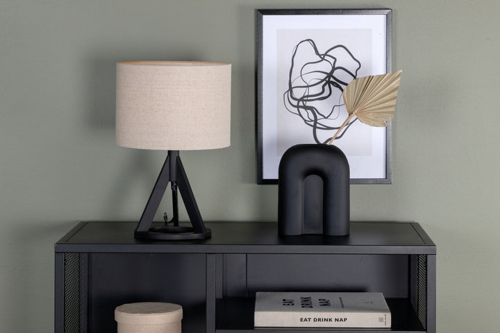 Venture Home Kona -Table Lamp - Black/Linen