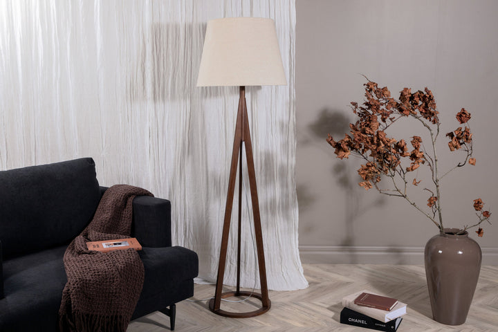 Venture Home Kona -Floor Lamp - Espresso/Linen