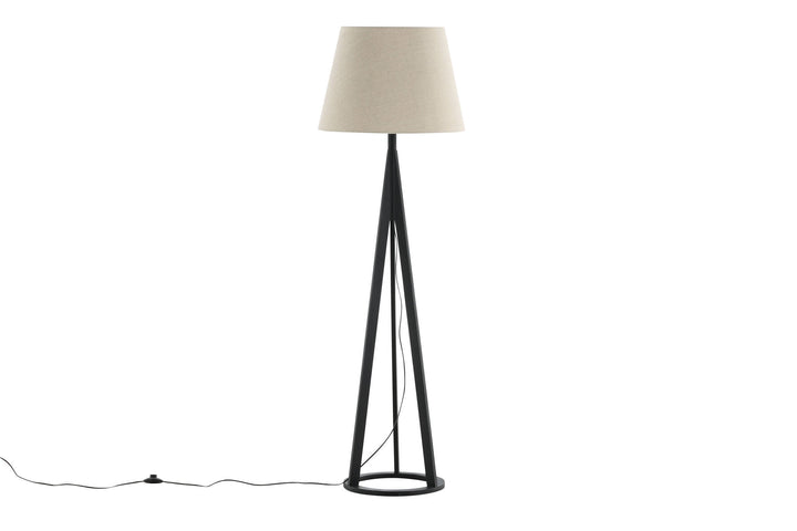Venture Home Kona -Floor Lamp - Black/Linen