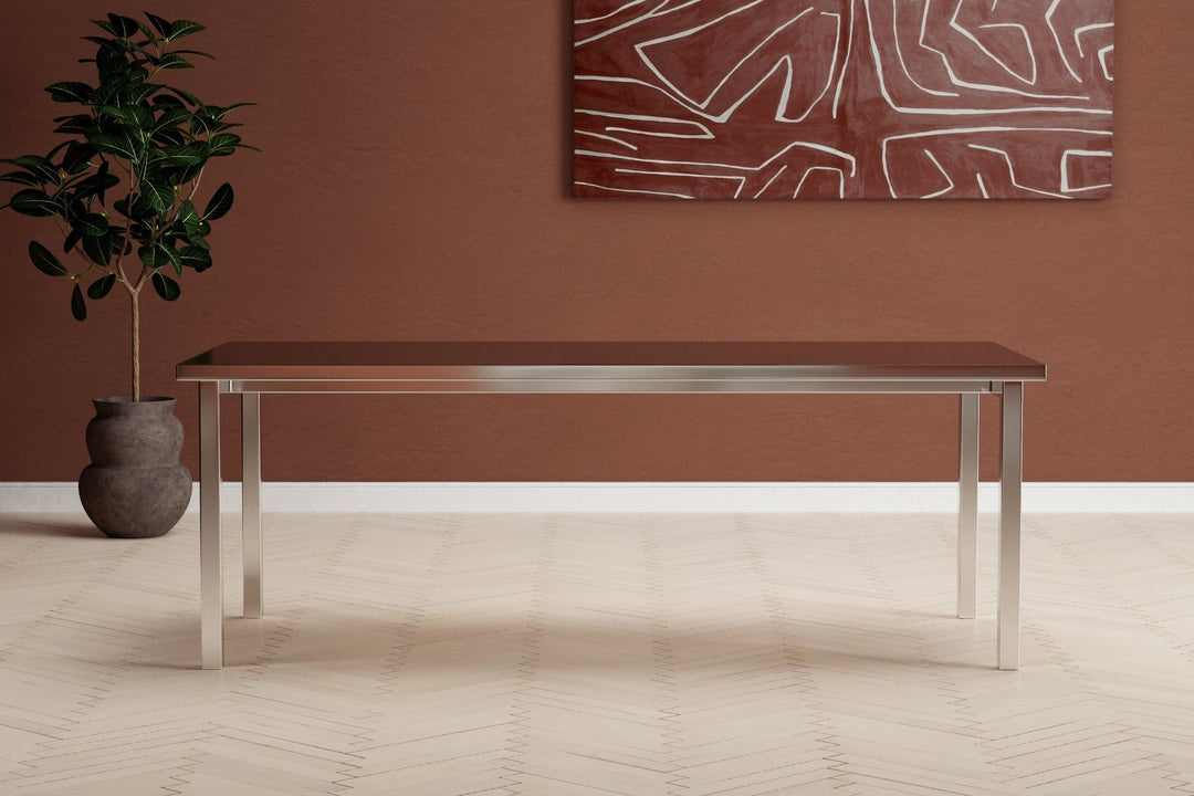 Venture Home Cilo Dining Table 210x95x75 cm - Stainless Silver