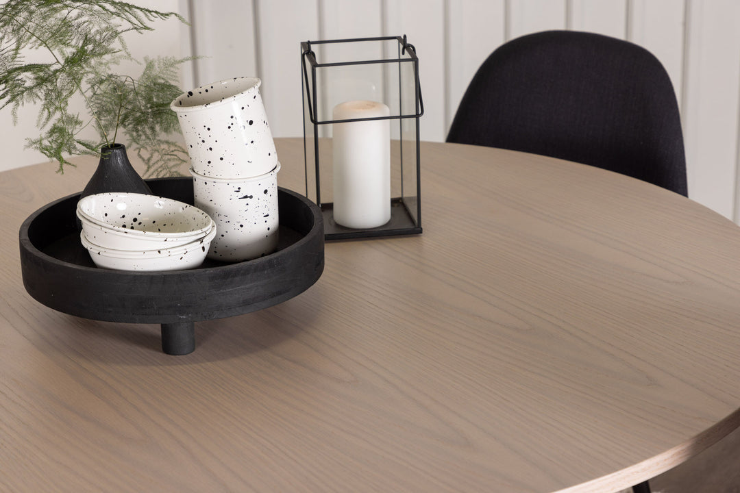 Venture Home OliviaDiningTable-WhiteWashVeneer+PolarDiningChair-BlackLegs-BlackFabric_4
