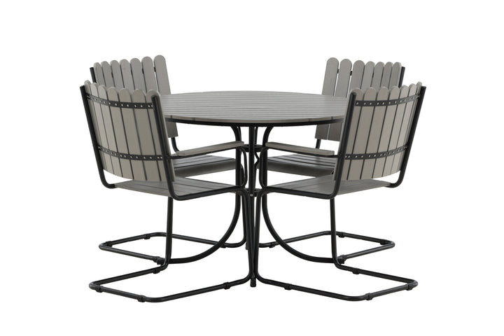 Venture Home Holmsund Dining set - Black/Grey