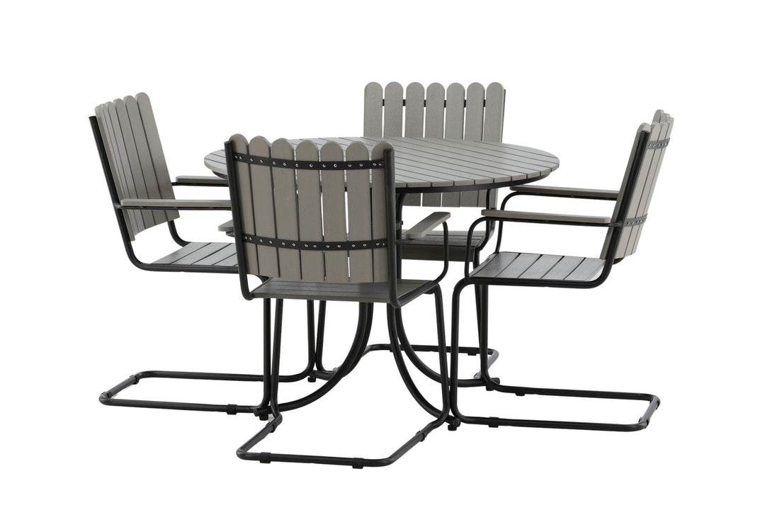 Venture Home Holmsund Dining set - Black/Grey