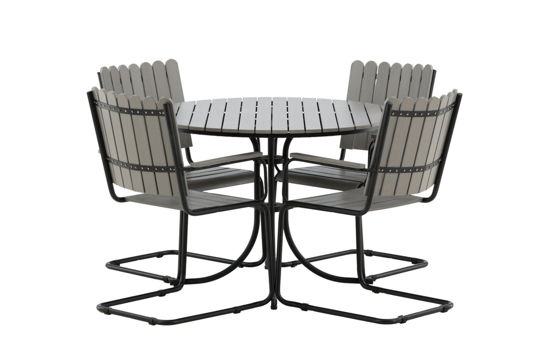 Venture Home Holmsund Dining set - Black/Grey
