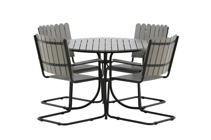 Venture Home Holmsund Dining set - Black/Grey