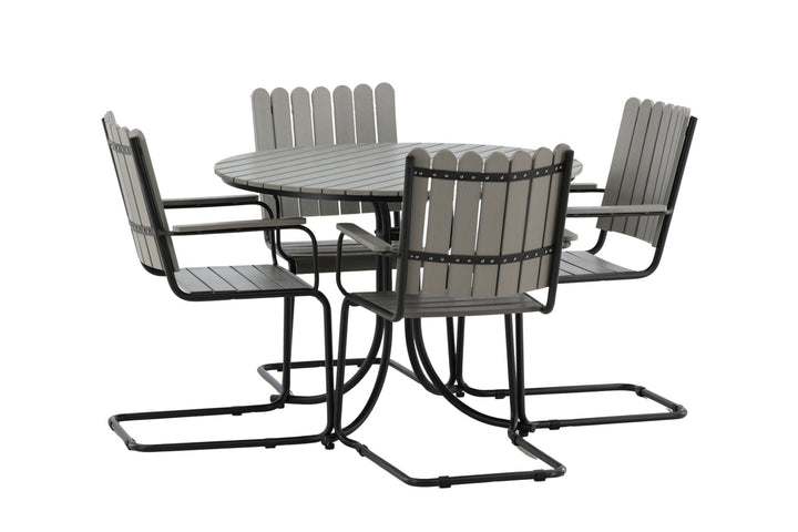 Venture Home Holmsund Dining set - Black/Grey