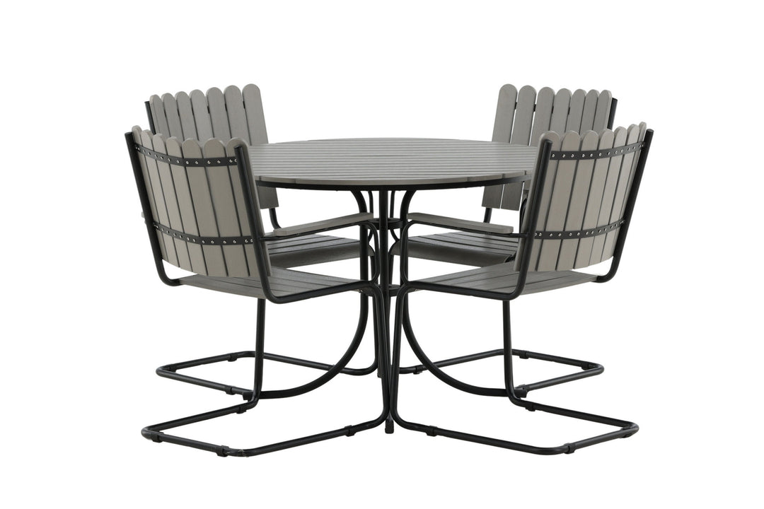 Venture Home Holmsund Dining set - Black/Grey