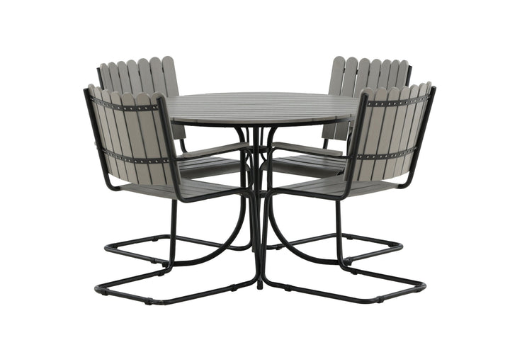 Venture Home Holmsund Dining set - Black/Grey