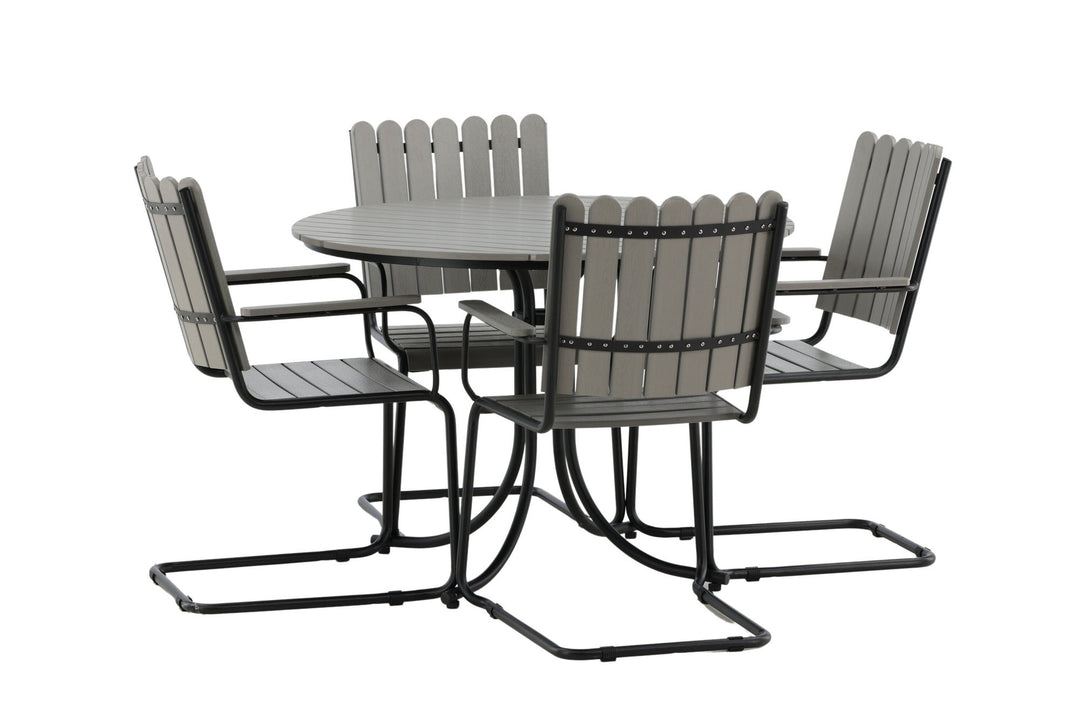 Venture Home Holmsund Dining set - Black/Grey