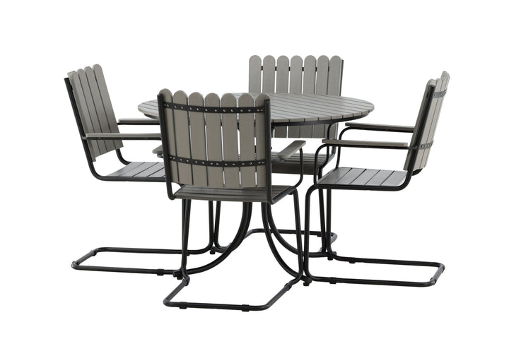 Venture Home Holmsund Dining set - Black/Grey