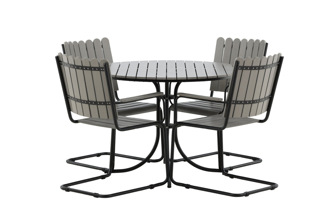 Venture Home Holmsund Dining set - Black/Grey