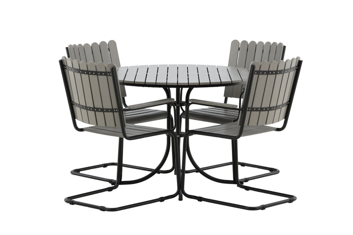 Venture Home Holmsund Dining set - Black/Grey