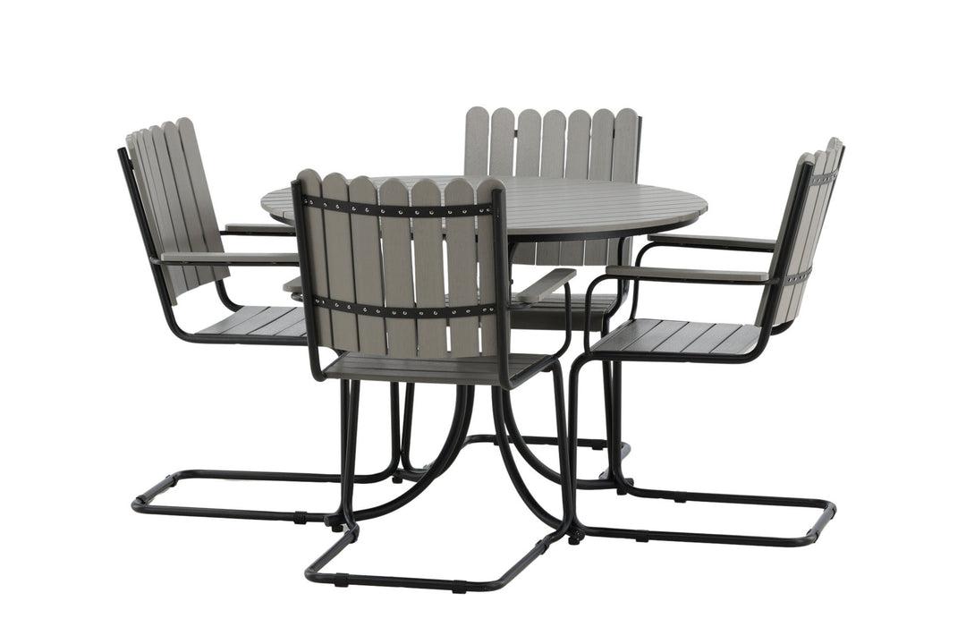 Venture Home Holmsund Dining set - Black/Grey