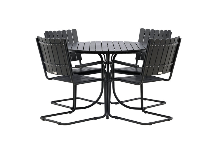 Venture Home Holmsund Dining set Black/Black