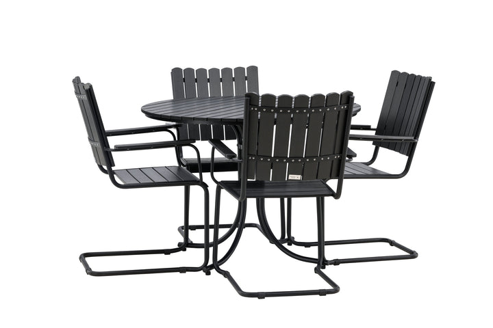 Venture Home Holmsund Dining set Black/Black