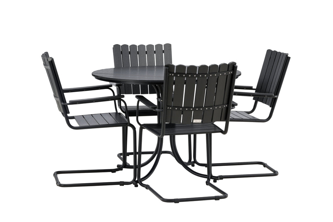 Venture Home Holmsund Dining set Black/Black