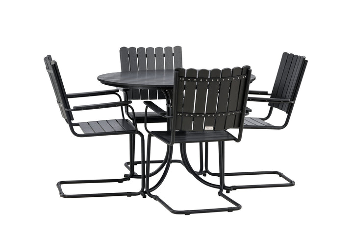 Venture Home Holmsund Dining set Black/Black