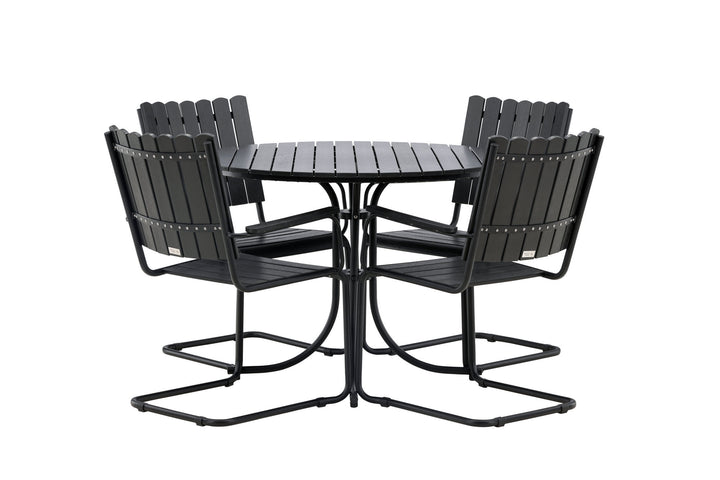 Venture Home Holmsund Dining set Black/Black