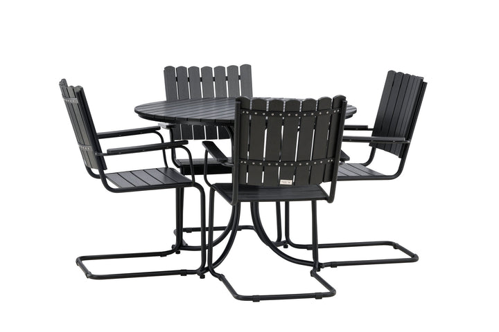 Venture Home Holmsund Dining set Black/Black