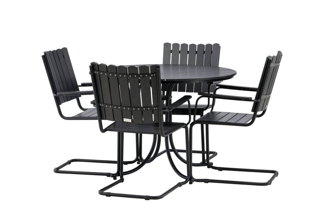 Venture Home Holmsund Dining set Black/Black