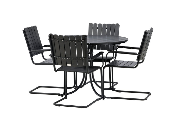Venture Home Holmsund Dining set Black/Black